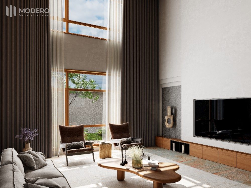 Rèm vải trơn (đơn sắc) Modero chính hãng tại Bình Dương