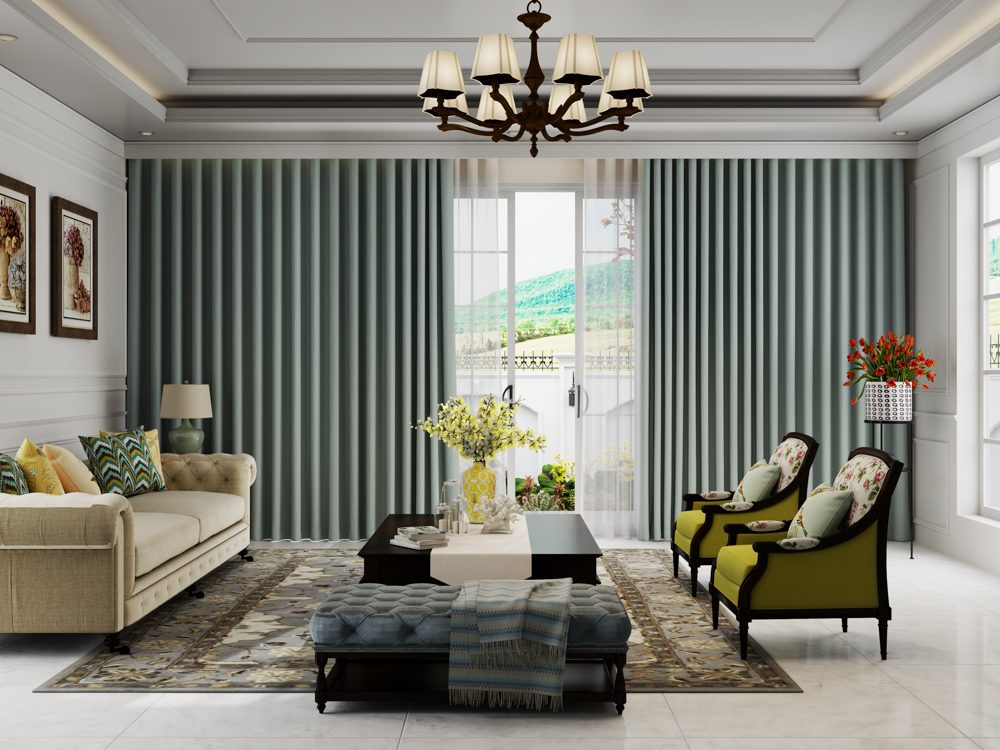 Rèm vải trơn (đơn sắc) Modero chính hãng tại Bình Dương