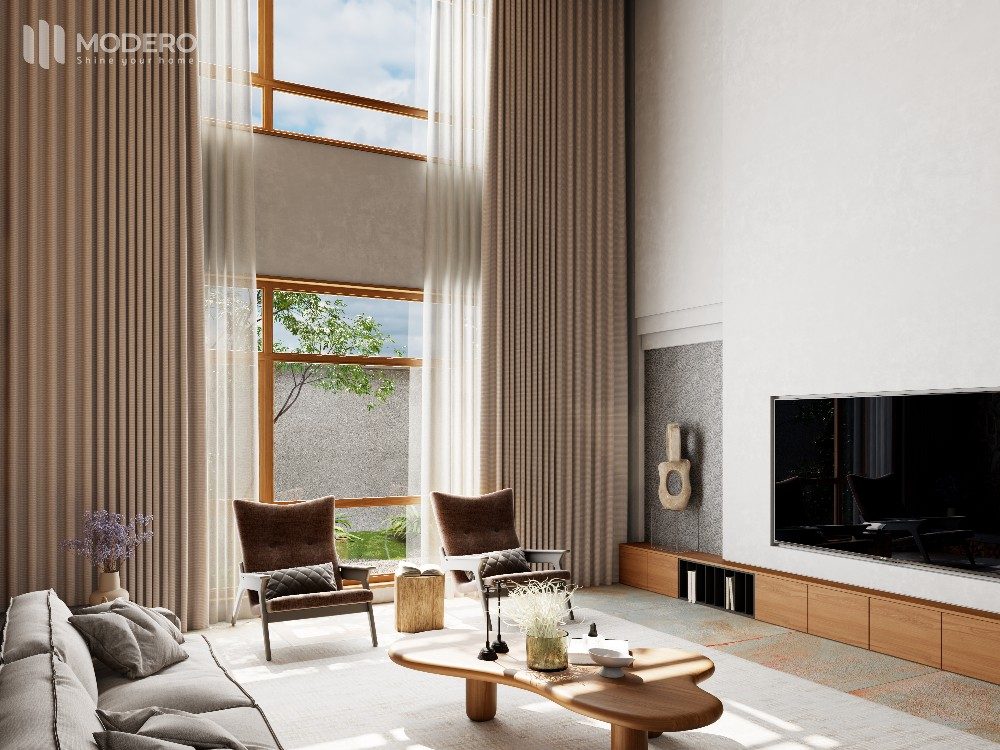 Rèm vải trơn (đơn sắc) Modero chính hãng tại Bình Dương