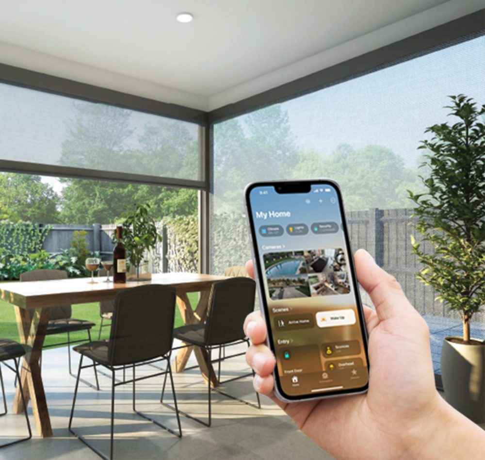 Rèm ngoài trời Zipscreen, Crystal Modero chính hãng tại Bình Dương
