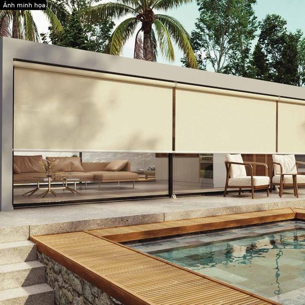 Rèm che mưa ban công chung cư – Zipscreen, Crystal, giá trọn gói