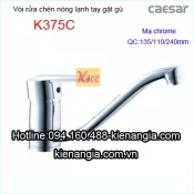 Vòi rửa chén nóng lạnh gật gù CAESAR K375C