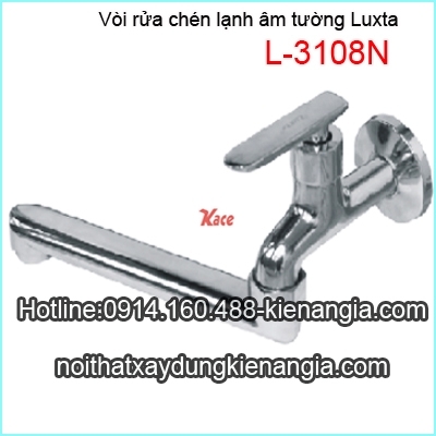 Vòi bếp âm tường,vòi lạnh bồn tắm Luxta L3108N