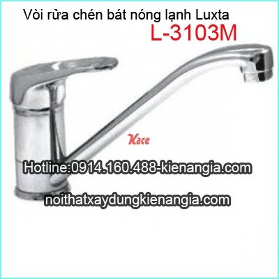 Vòi bếp,Vòi rửa chén nóng lạnh Luxta L3103M