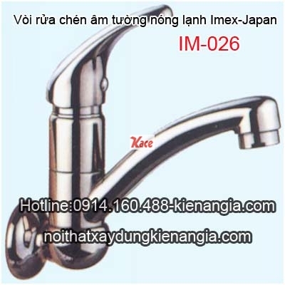 Vòi rửa chén bát âm tường  Imex-Japan IM026