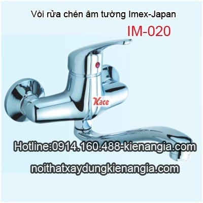 Vòi rửa chén bát âm tường,vòi bồn Imex-Japan IM-020