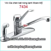 Vòi rửa chén bát nóng lạnh Moen-Mỹ 7434