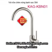 Vòi rửa chén bát nóng lạnh Sus304 KAG-KBN01