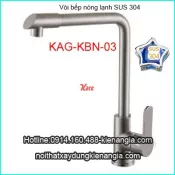 Vòi rửa chén bát nóng lạnh Sus304 KAG-KBN03