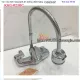 Vòi rửa chén lò xo âm tường nóng lạnh Caesar K526C