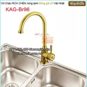 Vòi chậu rửa chén nóng lạnh đồng cổ điển KAG-Br96