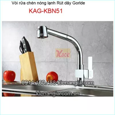 Vòi rửa chén nóng lạnh RÚT DÂY Gorlde KAG-KBN51