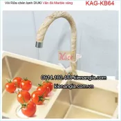 Vòi rửa chén vân đá marble vàng nâu KAG-KB64