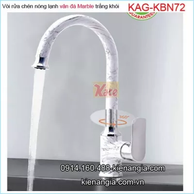 Vòi BẾP vân đá Marble trắng vân khói  nóng lạnh KAG-KBN72