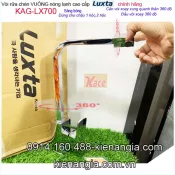 Vòi bếp vuông nóng lạnh chính hãng Luxta KAG-LX700 BM2026
