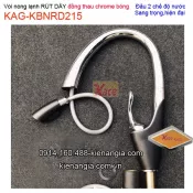 Vòi rửa chén bóng RÚT DÂY nóng lạnh KAG-KBNRD215