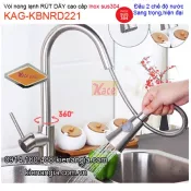 Vòi RÚT DÂY 2 chế độ nước inox sus304 KAG-KBNRD221