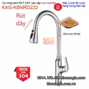 Vòi RÚT DÂY 2 chế độ nước inox sus304 KAG-KBNRD222
