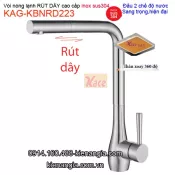 Vòi RÚT DÂY 2 chế độ nước inox sus304 KAG-KBNRD223