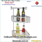 Kệ rổ góc 2 tầng Tovashu G2T