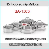 Bộ nồi bếp từ inox Malloca SA-1503