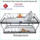 Kệ chén bát inox 304 2 tầng  90cm Tovashu KAG-9X2