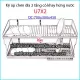 Kệ úp bát đĩa 2 tầng 70 cm có khay hứng nước  inox 304 Tovashu-U7X2