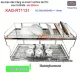 Kệ chén dĩa có khay hứng nước inox sus304 2 tầng dài 6 tấc KAG-RT1131