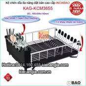 Kệ chén dĩa đặt bàn đa năng InoxBAO 304 KCM3655