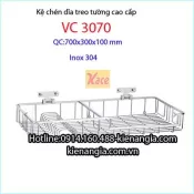 Kệ chén dĩa treo tường inox 304 INOXBAO cao cấp  VC3070