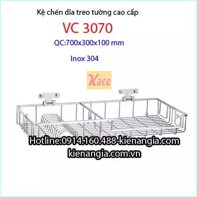 Kệ chén dĩa treo tường inox 304 INOXBAO cao cấp VC3070