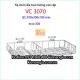 Kệ chén dĩa treo tường inox 304 INOXBAO cao cấp VC3070