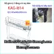Kệ gia vị 2 tầng có ray kéo tủ bếp KAG-I814