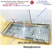 Kệ ráo chén dĩa 1 tầng có khay hứng nước inox sus304 dài 7 tấc KAG-RT1135