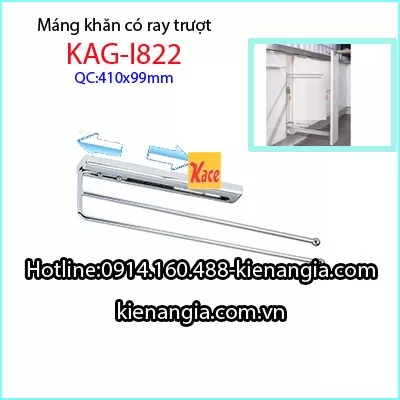 Máng khăn có ray trượt tủ bếp KAG-I822