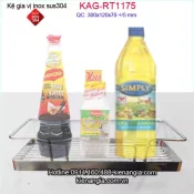 Kệ gia vị 3 tấc bằng inox 304 KAG-RT1775