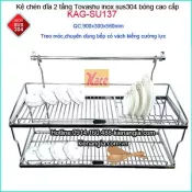 Kệ úp chén dài 90cm Tovashu cao cấp bếp kính cường lực KAG-SU137