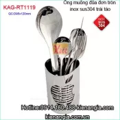 Ống muỗng đơn trái táo inox sus304  KAG-RT1119