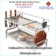 Kệ chén dĩa inox 2 tầng có khay đặt bàn Tovashu 7 tấc KAG-U7C2