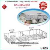 Kệ chén dĩa treo tường Inox Bảo KAG-BAO242