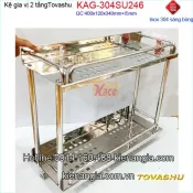 Kệ gia vị 2 tầng Tovashu dài 40cm KAG-SU246