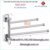 Máng khăn 3 xoay kệ bếp TOVASHU KAG-S3V
