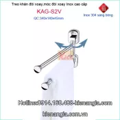 Móc 2 chia phòng tắm Tovashu,máng khăn đôi kệ bếp KAG-S2V