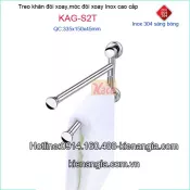 Móc 2 chia phòng tắm,máng khăn đôi kệ bếp KAG-S2T