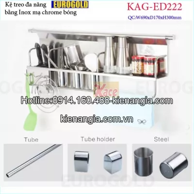 Giá treo,kệ treo ngoài tủ bếp đa năng 700EUROGOLD KAG-ED222