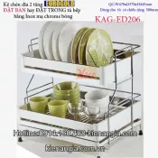Kệ chén dĩa 2 tầng đặt bàn 500 EUROGOLD KAG-ED206