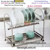 Kệ chén dĩa 2 tầng đặt bàn 600 EUROGOLD KAG-ED205