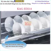 Kệ chén dĩa 2 tầng tủ bếp trên 800 EUROGOLD KAG-ED214