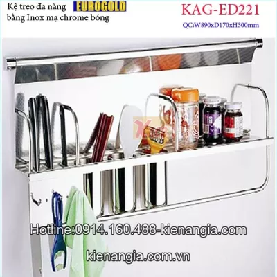 Kệ treo vật dụng nhà bếp đa năng 900 EUROGOLDKAG-ED221