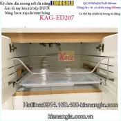 Kệ xoong nồi âm tủ có ray kéo 600 EUROGOLD KAG-ED207